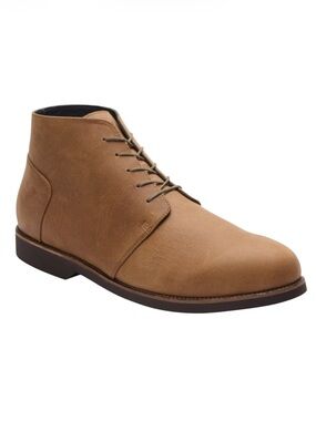Nisolo Everyday Chukka Waterproof Leather Boots Tobacco Size 8